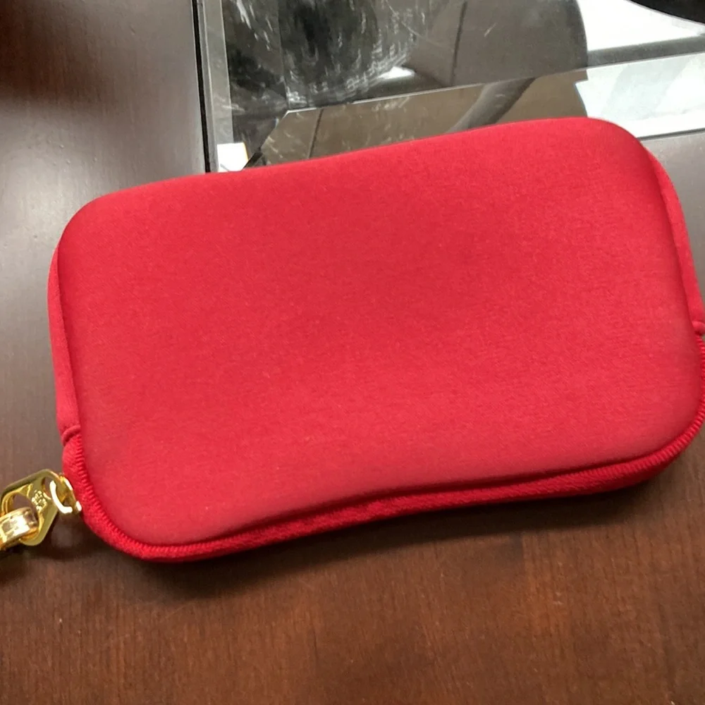 Excellent Used Condition! Ruby Red Rustic Cuff Wristlet/ Pouch! - Picture 9 of 13